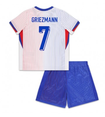 Frankrig Antoine Griezmann #7 Replika Babytøj Udebanesæt Børn EM 2024 Kortærmet (+ Korte bukser)